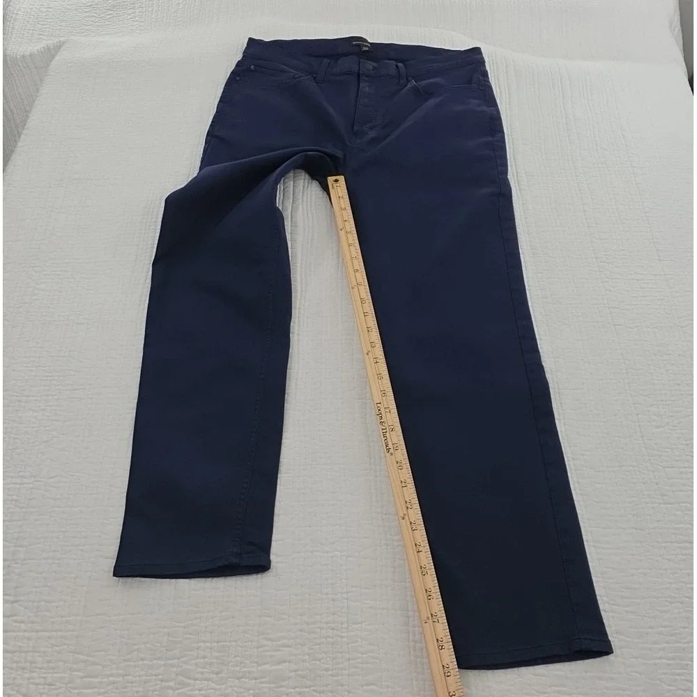 Banana Republic Core Pants Men's 36x30 Navy Blue 5 Pocket Design Stretch Comfort - Picture 9 of 15